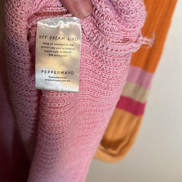 Peppermayo Knit Striped Maxi Dress Size Medium/Large - Picture 8 of 12